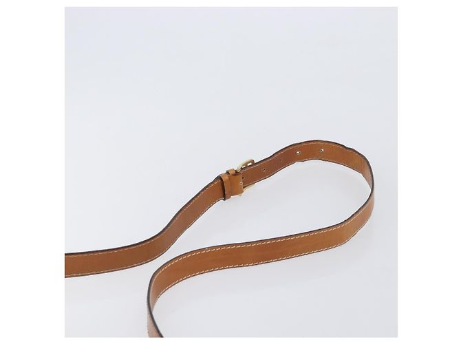 Edge Céline Bolso de hombro CELINE de cuero marrón dorado Auth ep15959 Castaño - vista 14