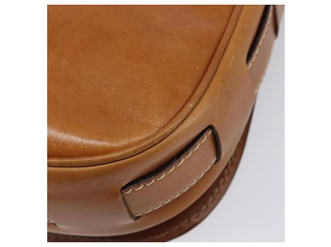 Edge Céline Bolso de hombro CELINE de cuero marrón dorado Auth ep15959 Castaño - vista 17