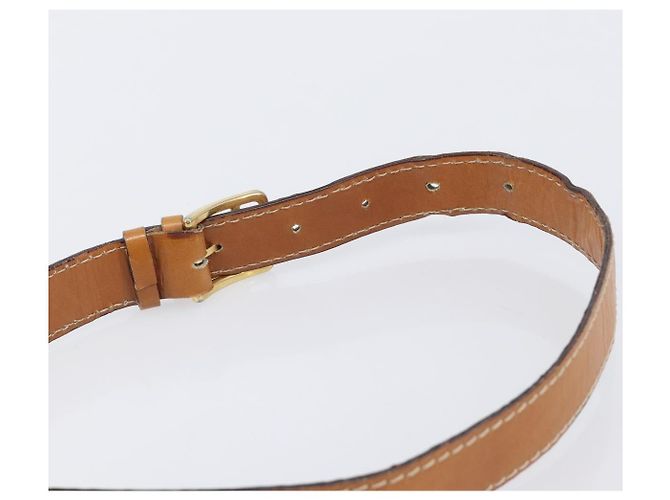 Edge Céline Bolso de hombro CELINE de cuero marrón dorado Auth ep15959 Castaño - vista 8