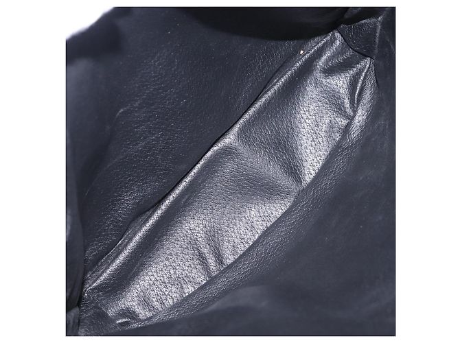 Céline Sac cabas CELINE Macadam Canvas PVC Cuir Noir Or Auth 206040V Doré - vue 11