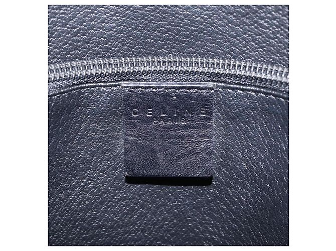 Céline Sac cabas CELINE Macadam Canvas PVC Cuir Noir Or Auth 206040V Doré - vue 21