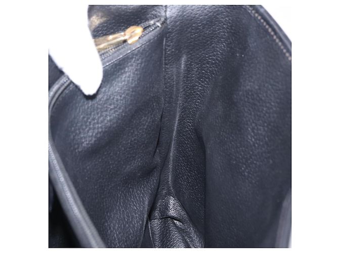 Céline Sac cabas CELINE Macadam Canvas PVC Cuir Noir Or Auth 206040V Doré - vue 25
