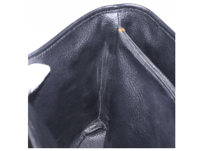 Céline Sac cabas CELINE Macadam Canvas PVC Cuir Noir Or Auth 206040V Doré - vue 26