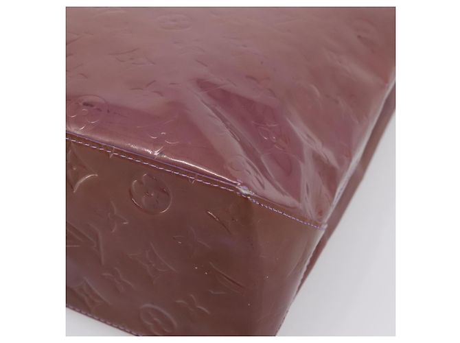 Bolsa de mão LOUIS VUITTON Monogram Vernis Reade MM Purple M91087 LV Auth BA16172 Roxo - vista 14