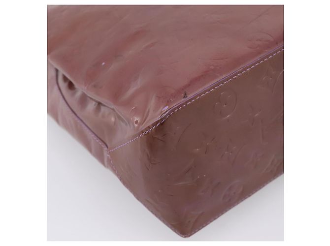 Bolsa de mão LOUIS VUITTON Monogram Vernis Reade MM Purple M91087 LV Auth BA16172 Roxo - vista 17