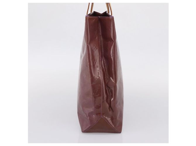 Bolsa de mão LOUIS VUITTON Monogram Vernis Reade MM Purple M91087 LV Auth BA16172 Roxo - vista 4
