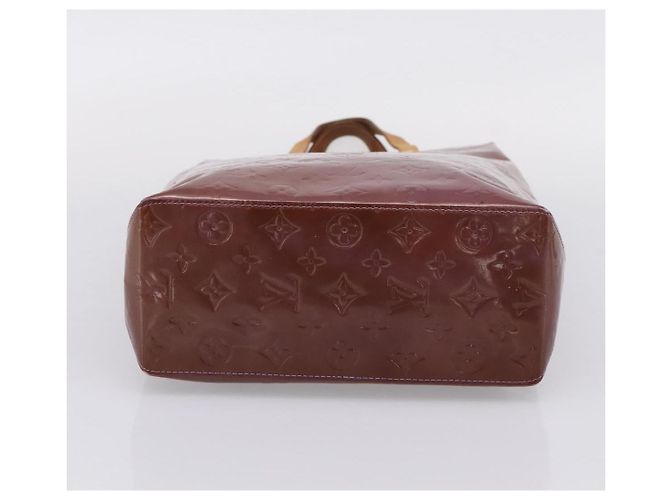 Bolsa de mão LOUIS VUITTON Monogram Vernis Reade MM Purple M91087 LV Auth BA16172 Roxo - vista 5