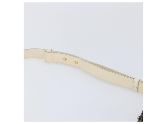 Chloé Chloe Roy Schultertasche aus Leder Ivory Gold Tone Auth BA15577A Roh - Ansicht 16