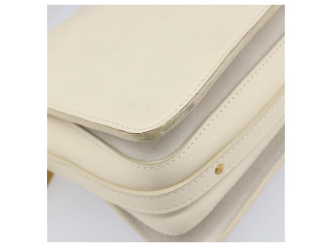 Chloé Chloe Roy Schultertasche aus Leder Ivory Gold Tone Auth BA15577A Roh - Ansicht 20