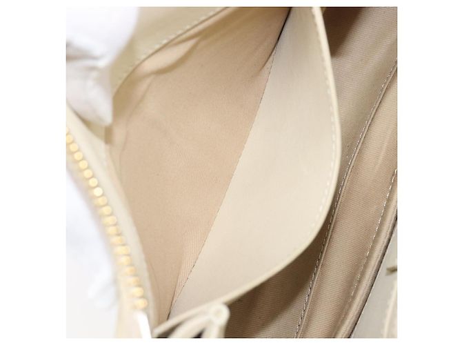 Chloé Chloe Roy Schultertasche aus Leder Ivory Gold Tone Auth BA15577A Roh - Ansicht 27