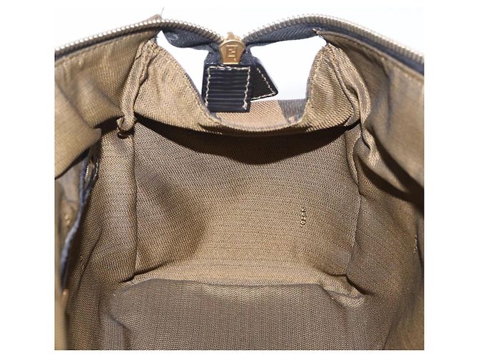 Pequin Borsa FENDI Pecan Mini Boston Bag Canvas 2way Brown Gold Tone Auth mr3030A Marrone - vista 22