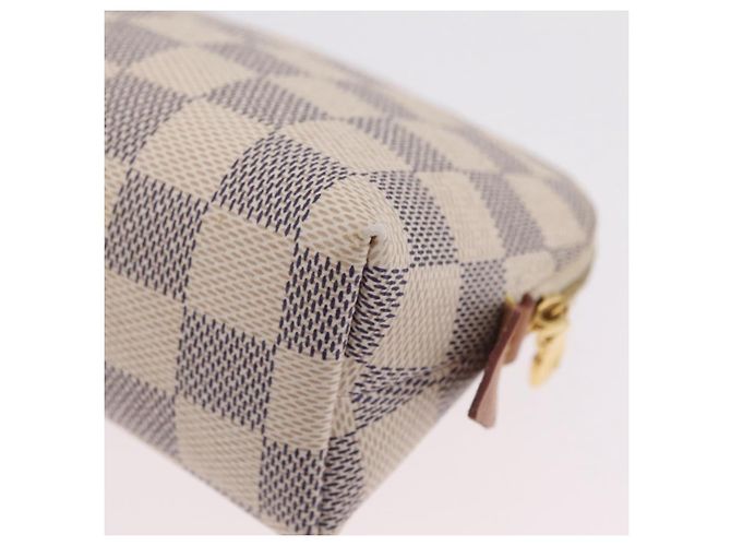 LOUIS VUITTON Damier Azur Pochette Cosmetic PM Pouch N60024 LV Auth ar14299 - vista 14