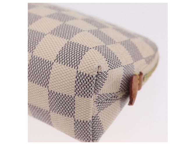 LOUIS VUITTON Damier Azur Pochette Cosmetic PM Pouch N60024 LV Auth ar14299 - vista 16