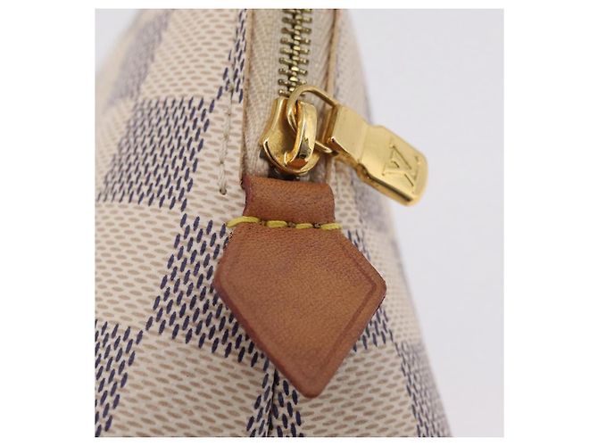 LOUIS VUITTON Damier Azur Pochette Cosmetic PM Pouch N60024 LV Auth ar14299 - vista 18