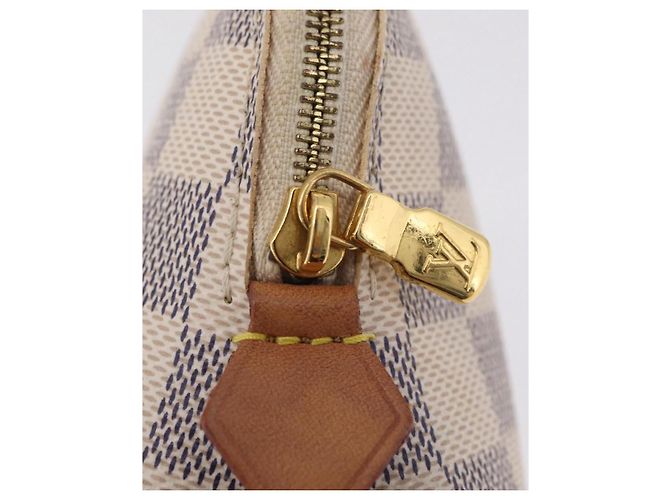 LOUIS VUITTON Damier Azur Pochette Cosmetic PM Pouch N60024 LV Auth ar14299 - vista 19