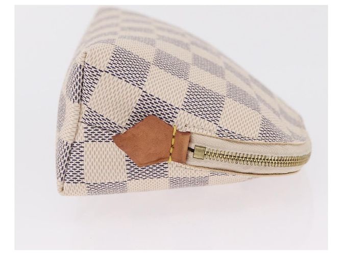LOUIS VUITTON Damier Azur Pochette Cosmetic PM Pouch N60024 LV Auth ar14299 - vista 4