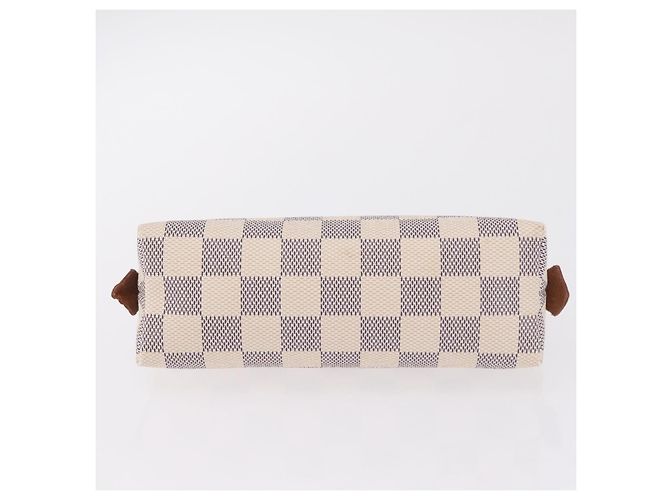 LOUIS VUITTON Damier Azur Pochette Cosmetic PM Pouch N60024 LV Auth ar14299 - vista 6