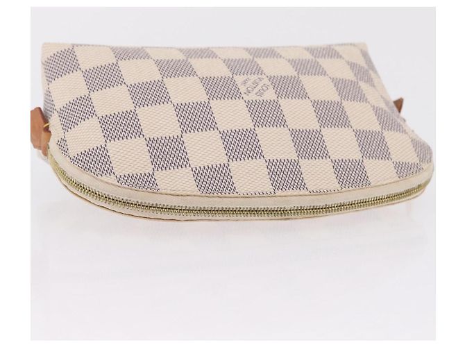 LOUIS VUITTON Damier Azur Pochette Cosmetic PM Pouch N60024 LV Auth ar14299 - vista 7