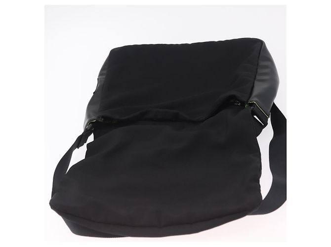 Borsa a Tracolla CHANEL Sports Line Nylon Nero Argento CC Auth 204744V - vista 10