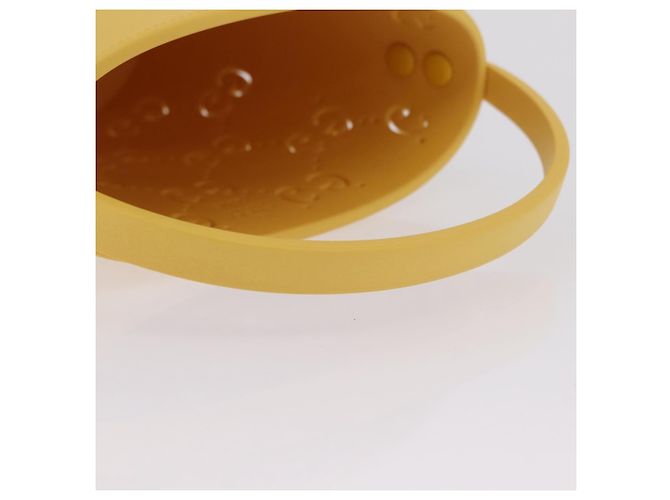 Borsa a mano GUCCI Rubber Yellow 723051 Auth 206393M Giallo - vista 7