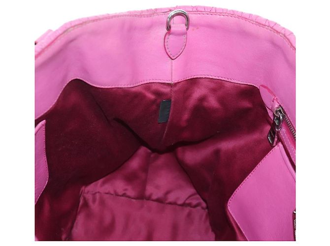 Miu Miu Matelassé Handtasche aus Leder Rosa Silber authentisch 206333 Pink - Ansicht 21
