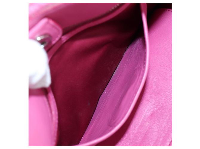 Miu Miu Matelassé Handtasche aus Leder Rosa Silber authentisch 206333 Pink - Ansicht 23