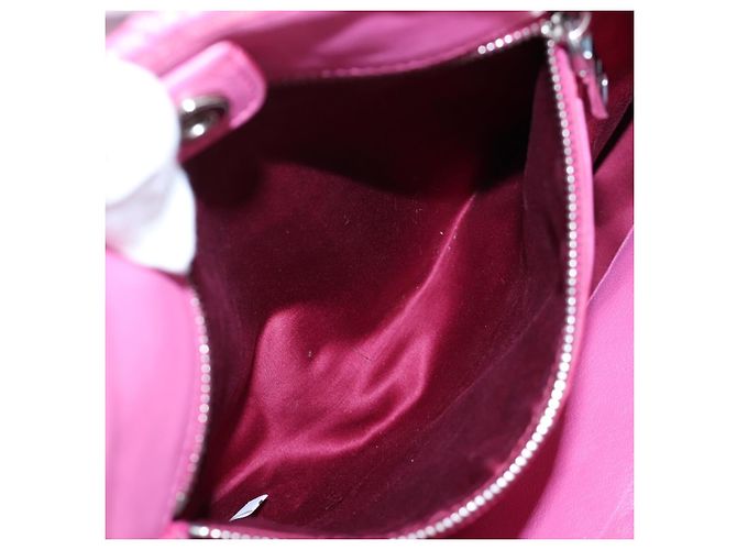 Miu Miu Matelassé Handtasche aus Leder Rosa Silber authentisch 206333 Pink - Ansicht 25