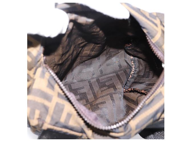 FENDI Zucca Canvas Handtasche Schwarz Braun Auth ep16243 - Ansicht 11