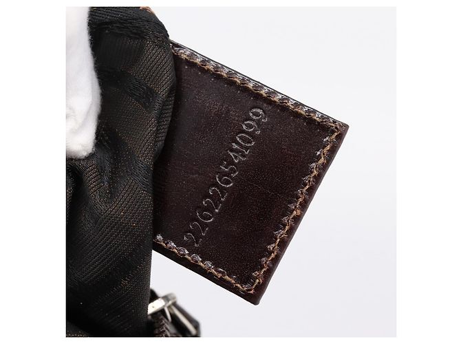 FENDI Zucca Canvas Handtasche Schwarz Braun Auth ep16243 - Ansicht 12