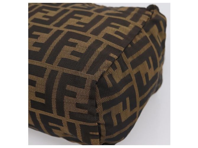 FENDI Zucca Canvas Handtasche Schwarz Braun Auth ep16243 - Ansicht 14