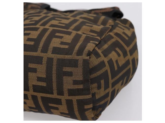 FENDI Zucca Canvas Handtasche Schwarz Braun Auth ep16243 - Ansicht 16