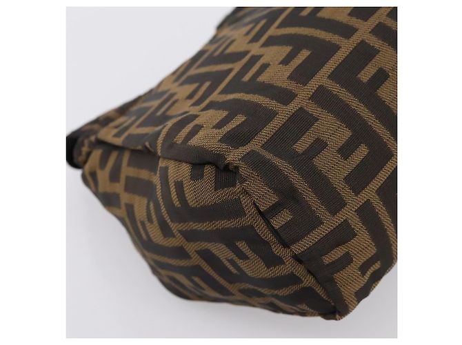 FENDI Zucca Canvas Handtasche Schwarz Braun Auth ep16243 - Ansicht 17