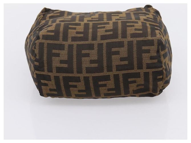 FENDI Zucca Canvas Handtasche Schwarz Braun Auth ep16243 - Ansicht 5