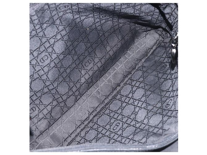 Christian Dior Canage Handtasche Nylon Black Silver Auth ep15999 Schwarz Silber - Ansicht 11