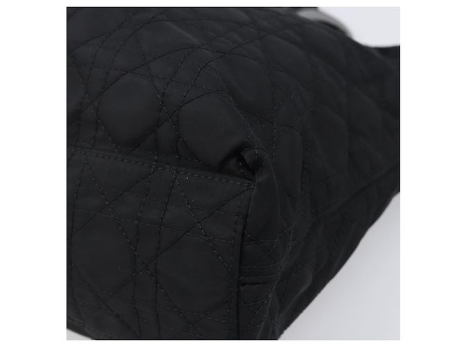Christian Dior Canage Handtasche Nylon Black Silver Auth ep15999 Schwarz Silber - Ansicht 14