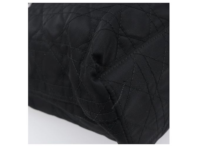 Christian Dior Canage Handtasche Nylon Black Silver Auth ep15999 Schwarz Silber - Ansicht 15
