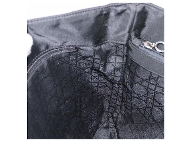 Christian Dior Canage Handtasche Nylon Black Silver Auth ep15999 Schwarz Silber - Ansicht 17