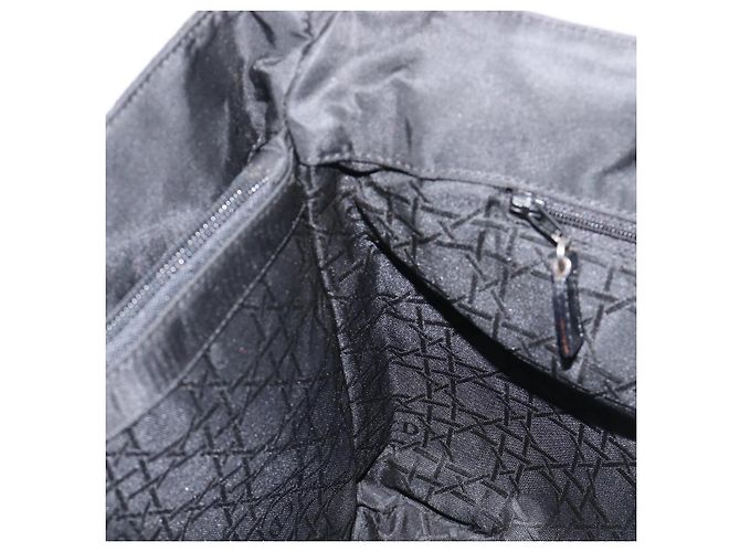 Christian Dior Canage Handtasche Nylon Black Silver Auth ep15999 Schwarz Silber - Ansicht 18