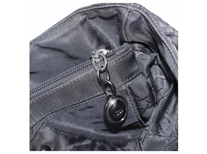 Christian Dior Canage Handtasche Nylon Black Silver Auth ep15999 Schwarz Silber - Ansicht 21