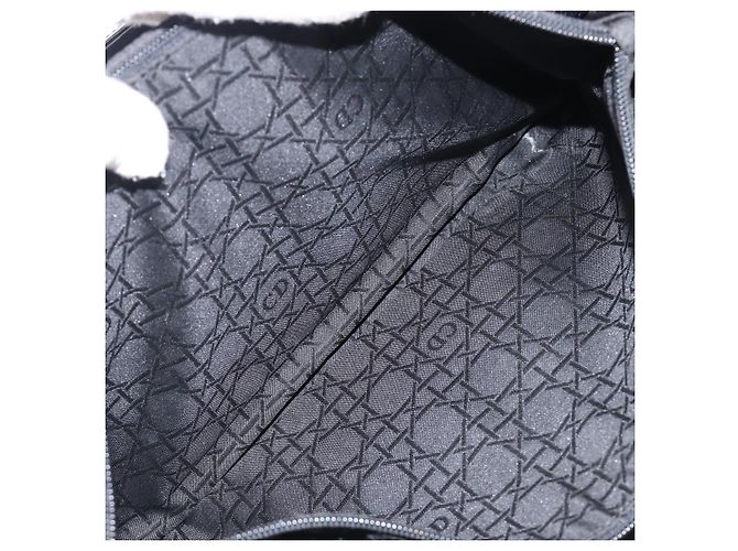 Christian Dior Canage Handtasche Nylon Black Silver Auth ep15999 Schwarz Silber - Ansicht 22
