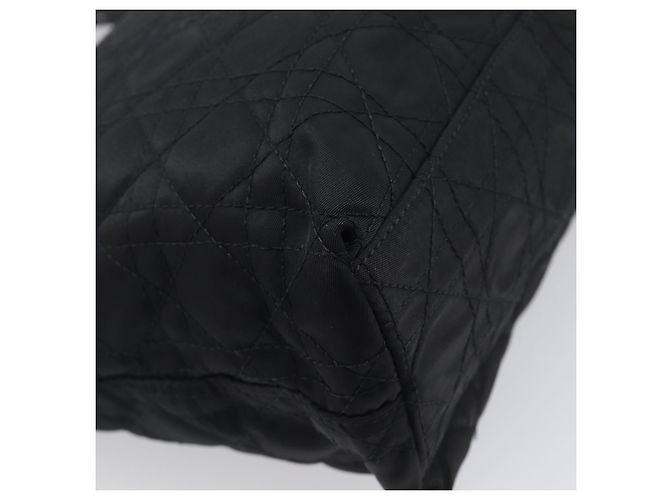 Christian Dior Canage Handtasche Nylon Black Silver Auth ep15999 Schwarz Silber - Ansicht 9
