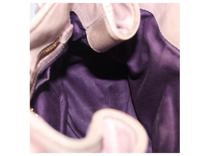 Borsa a Mano Miu Miu Vitellolux Pink Gold Auth 206250M Rosa D'oro - vista 27