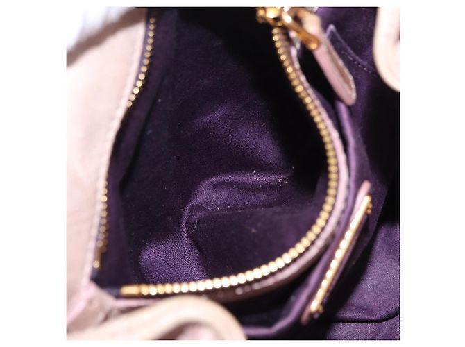 Borsa a Mano Miu Miu Vitellolux Pink Gold Auth 206250M Rosa D'oro - vista 30