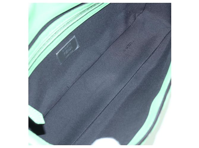 FENDI Zucca Canvas Mamma Baguette Bag Leather 2way Green Silver Auth yk20894SAM Tasche Silber Grün - Ansicht 10