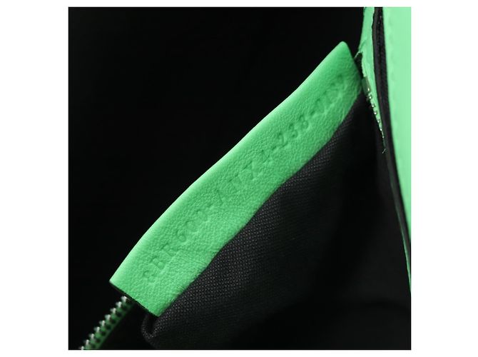 FENDI Zucca Canvas Mamma Baguette Bag Leather 2way Green Silver Auth yk20894SAM Tasche Silber Grün - Ansicht 11