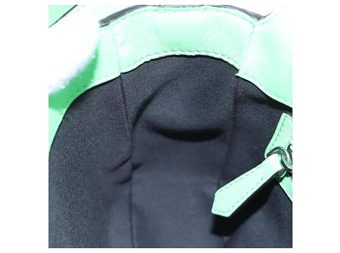 FENDI Zucca Canvas Mamma Baguette Bag Leather 2way Green Silver Auth yk20894SAM Tasche Silber Grün - Ansicht 25