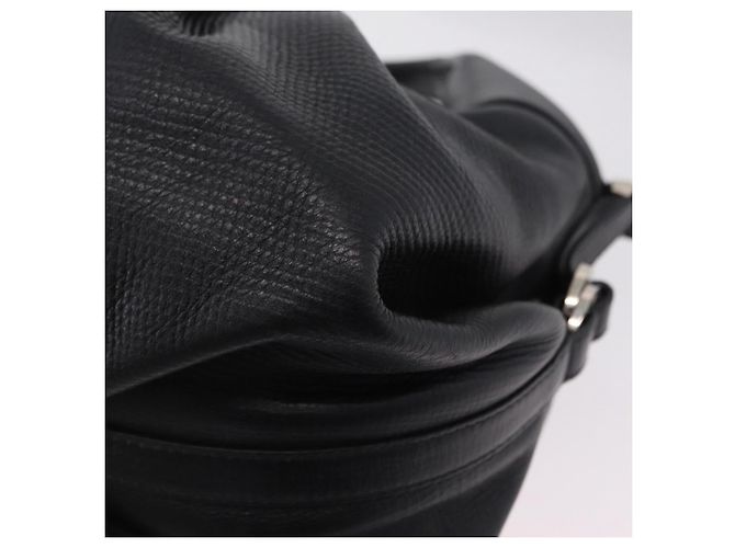 Bulgari BVLGARI Chandra Handtasche Leder 2way Schwarz Silber Authentisch 204605V - Ansicht 18