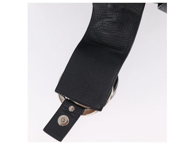 Bulgari BVLGARI Chandra Handtasche Leder 2way Schwarz Silber Authentisch 204605V - Ansicht 21