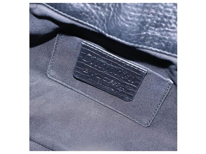 Bulgari BVLGARI Chandra Handtasche Leder 2way Schwarz Silber Authentisch 204605V - Ansicht 22