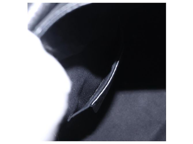 Bulgari BVLGARI Chandra Handtasche Leder 2way Schwarz Silber Authentisch 204605V - Ansicht 25